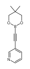 3-((5,5-dimethyl-1,3,2-dioxaborinan-2-yl)ethynyl)pyridyl Structure