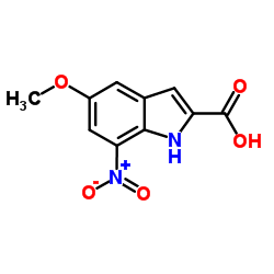 5-Methoxy-7-nitro-1H-indole-2-carboxylic acid Structure