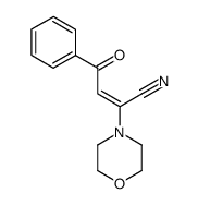 3-benzoyl-2-morpholinoacrylonitrile结构式