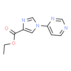 Ethyl 1-(pyrimidin-4-yl)-1H-imidazole-4-carboxylate structure