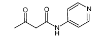 3-oxo-N-(pyridin-4-yl)butanamide Structure