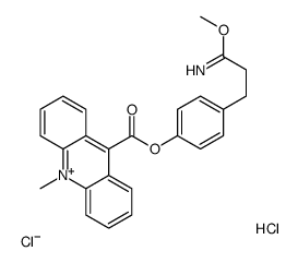 4-(2-methoxycarbonimidoylethyl)phenyl 10-methyacridinium-9-carboxylate结构式