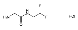 2-amino-N-(2,2-difluoroethyl)acetamide hydrochloride Structure