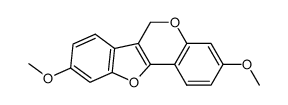 3,9-Dimethoxy-6H-benzofuro[3,2-c][1]benzopyran结构式