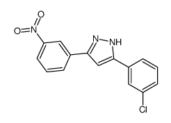 3-(3-chlorophenyl)-5-(3-nitrophenyl)-1H-pyrazole结构式