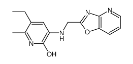 5-ethyl-6-methyl-3-([1,3]oxazolo[4,5-b]pyridin-2-ylmethylamino)-1H-pyridin-2-one Structure