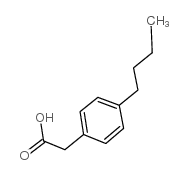 (4-butylphenyl)acetic acid structure