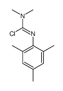 N,N-dimethyl-N'-(2,4,6-trimethylphenyl)carbamimidoyl chloride结构式