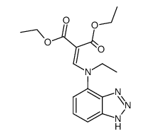 diethyl 2-(((1H-benzo[d][1,2,3]triazol-4-yl)(ethyl)amino)methylene)malonate结构式