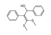 3,3-Bis-methylthio-1,2-diphenyl-prop-2-enol Structure