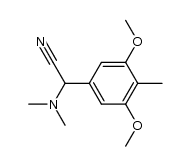 2-(3,5-dimethoxy-4-methylphenyl)-2-(dimethylamino)acetonitrile结构式