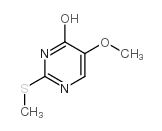 5-methoxy-2-(methylthio)pyrimidin-4-ol structure