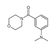 [3-(dimethylamino)phenyl]-morpholin-4-ylmethanone结构式