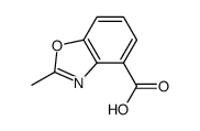 2-methyl-benzooxazole-4-carboxylic acid结构式