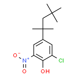 2-CHLORO-6-NITRO-(1,1,3,3-TETRAMETHYLBUTYL)PHENOL Structure