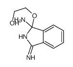 2-(1,3-diaminoisoindol-1-yl)oxyethanol Structure