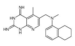 5-methyl-4-[(methyl-tetralin-1-yl-amino)methyl]-2,8,10-triazabicyclo[4 .4.0]deca-1,3,5,7,9-pentaene-7,9-diamine picture