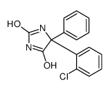 5-(2-chlorophenyl)-5-phenylimidazolidine-2,4-dione结构式