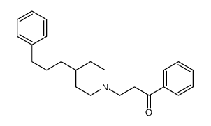 1-phenyl-3-[4-(3-phenylpropyl)piperidin-1-yl]propan-1-one结构式