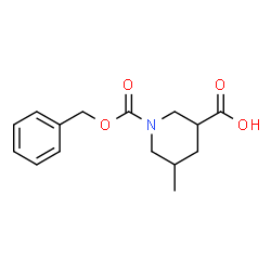1-((苄氧基)羰基)-5-甲基哌啶-3-羧酸结构式