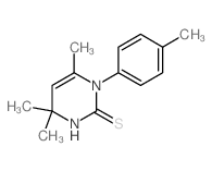 4,4,6-trimethyl-1-(4-methylphenyl)-3H-pyrimidine-2-thione picture