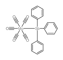 Molybdenum, pentacarbonyl(triphenylstibine)-结构式