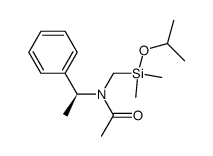 N-[(Isopropoxy-dimethyl-silanyl)-methyl]-N-((S)-1-phenyl-ethyl)-acetamide结构式