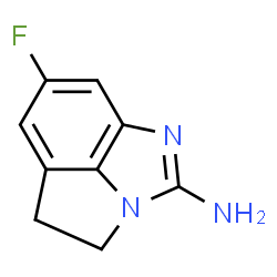 Pyrrolo[1,2,3-cd]benzimidazol-2-amine, 7-fluoro-4,5-dihydro- (9CI) structure