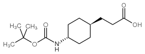 TRANS-3-(4-TERT-BUTOXYCARBONYLAMINOCYCLOHEXYL)PROPIONIC ACID structure