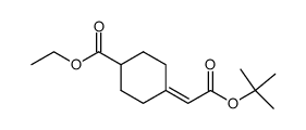 ethyl 4-(2-tert-butoxy-2-oxoethylidene)cyclohexanecarboxylate结构式