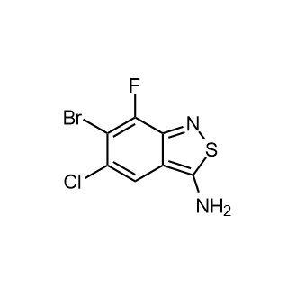 6-Bromo-5-chloro-7-fluorobenzo[c]isothiazol-3-amine Structure