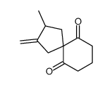 2-methyl-3-methylidenespiro[4.5]decane-6,10-dione结构式