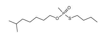 Methyl-phosphonothioic acid S-butyl ester O-(6-methyl-heptyl) ester结构式