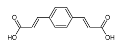 (E,E)-3,3'-(1,4-phenylene)bis-2-propenoic acid Structure