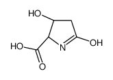 (2R,3R)-3-hydroxy-5-oxopyrrolidine-2-carboxylic acid结构式