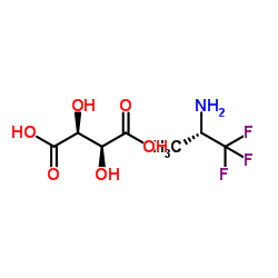 (2S,3S)-2,3-Dihydroxysuccinic acid-(2S)-1,1,1-trifluoro-2-propanamine (1:1)结构式