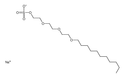 sodium,2-[2-(2-undecoxyethoxy)ethoxy]ethyl sulfate Structure