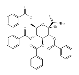 C-(2,3,4,6-TETRA-O-BENZOYL-1-BROMO-1-DEOXY-BETA-D-GLUCOPYRANOSYL) FORMAMIDE结构式