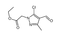 ETHYL 2-(5-CHLORO-4-FORMYL-3-METHYL-1H-PYRAZOL-1-YL)ACETATE结构式