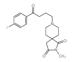 2,8-Diazaspiro[4.5]decane-1,3-dione,8-[4-(4-fluorophenyl)-4-oxobutyl]-2-methyl- Structure