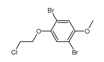 1,4-dibromo-2-(2-chloroethoxy)-5-methoxybenzene Structure