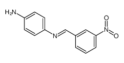 4-[(3-nitrophenyl)methylideneamino]aniline Structure