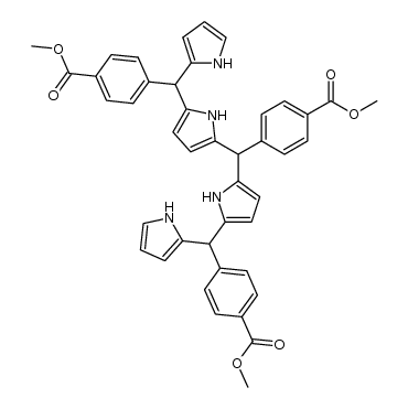 5,10,15-tris(4-carbomethoxyphenyl)tetrapyrrane结构式