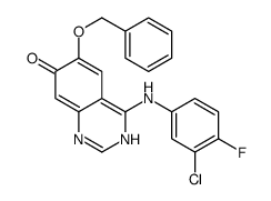 4-(3-chloro-4-fluoroanilino)-6-phenylmethoxy-1H-quinazolin-7-one结构式