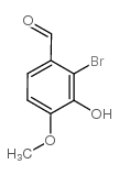 2-溴-3-羟基-4-甲氧基苯甲醛结构式