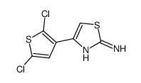 4-(2,5-dichlorothiophen-3-yl)-1,3-thiazol-2-amine structure