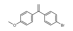 1-(4-bromophenyl)-1-(4-methoxyphenyl)ethene结构式