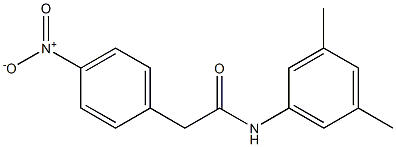 N-(3,5-dimethylphenyl)-2-(4-nitrophenyl)acetamide structure