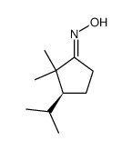 Cyclopentanone, 2,2-dimethyl-3-(1-methylethyl)-, oxime, (1E,3S)- (9CI) structure