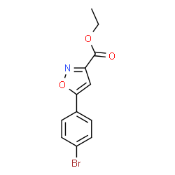 ETHYL 5-(4-BROMOPHENYL)ISOXAZOLE-3-CARBOXYLATE structure